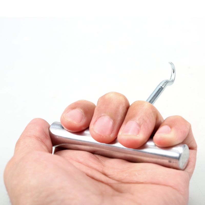 POWERTI Racquet Stringing Tool: Stainless Steel T-Shape Bent Tip - String Straightening Assistance Tool for Badminton Tennis Squash Racquets - Image 5