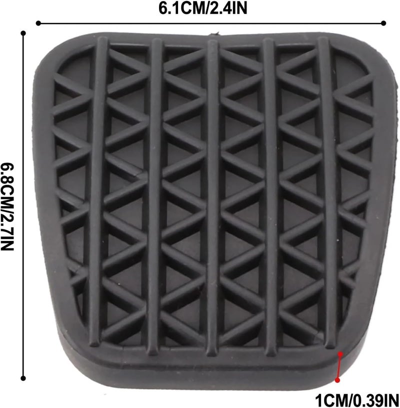 DEMULAX Car Rubber Clutch Brake Pedal Pads - Image 2