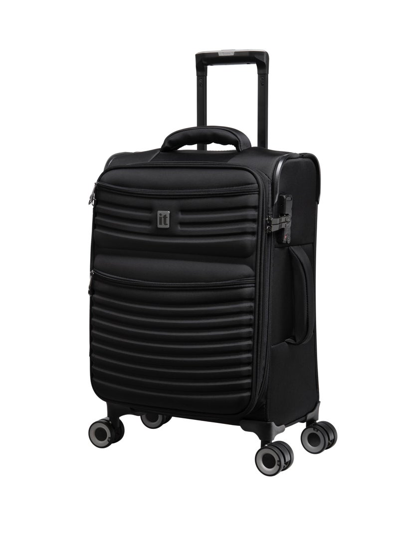 it Luggage it luggage UPPER LITE Precursor, Unisex Polyester Material Soft Case Luggage, 8x360 degree Spinner Wheels, Expandable Trolley Bag, Telescopic Handle, TSA lock, 12-2883B08, Size Cabin, Color Black  - Image 1
