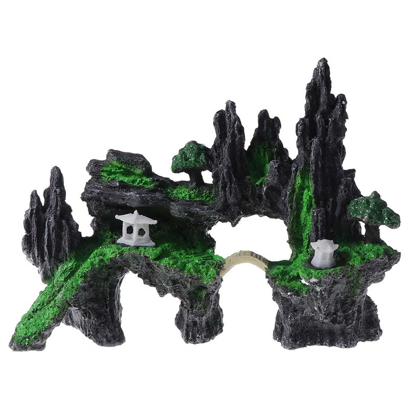 2pcs Resin Aquarium Landscaping Rockery Decorative Ornaments Aquarium Accessories (338) - Image 2