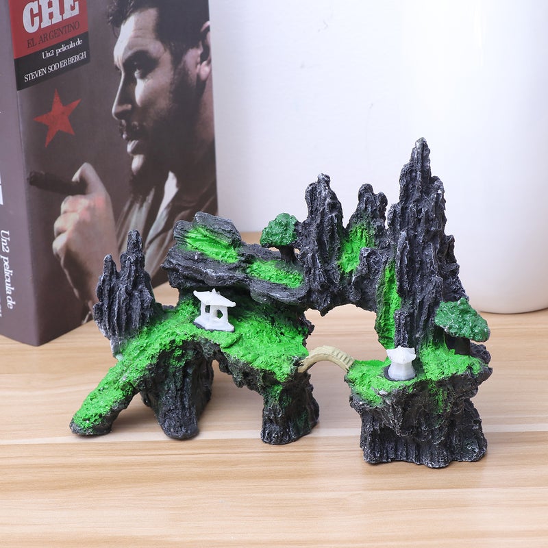 2pcs Resin Aquarium Landscaping Rockery Decorative Ornaments Aquarium Accessories (338) - Image 1