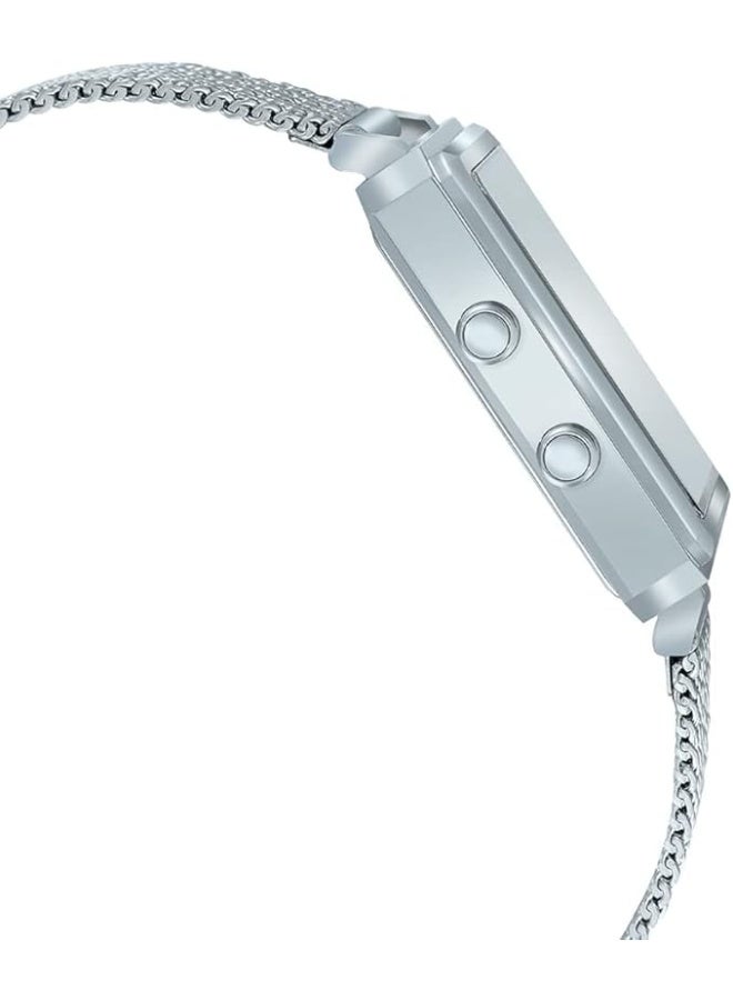 كاسيو ساعة كاسيو للرجال، أنالوج رقمي، مينا أزرق، سوار شبكي من الفولاذ المقاوم للصدأ، MTP-B205M-2EDF - Image 4