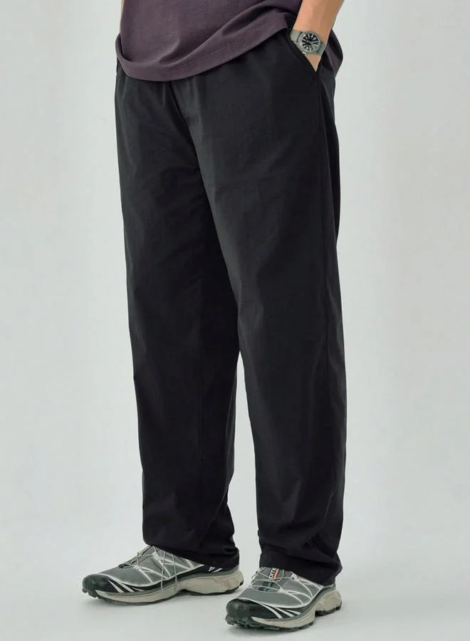 Take Two Men Black Loose Breathable Fitness Trousers