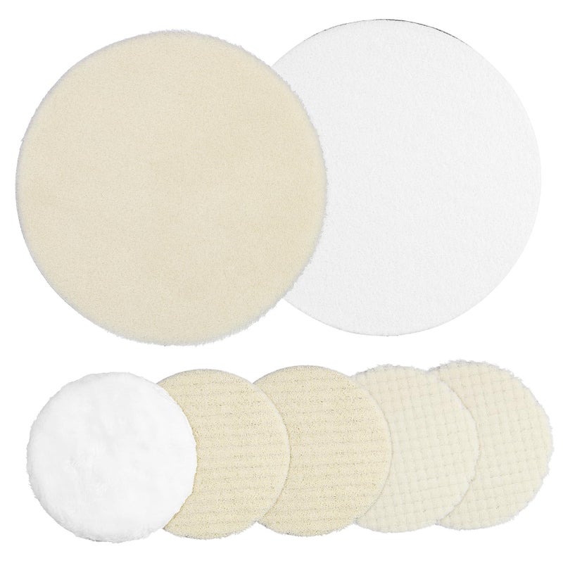 7Pcs 6 Inch Car Polishing Pads Kit For Drill Buffing Wheels Durable Auto Detailing - Image 2