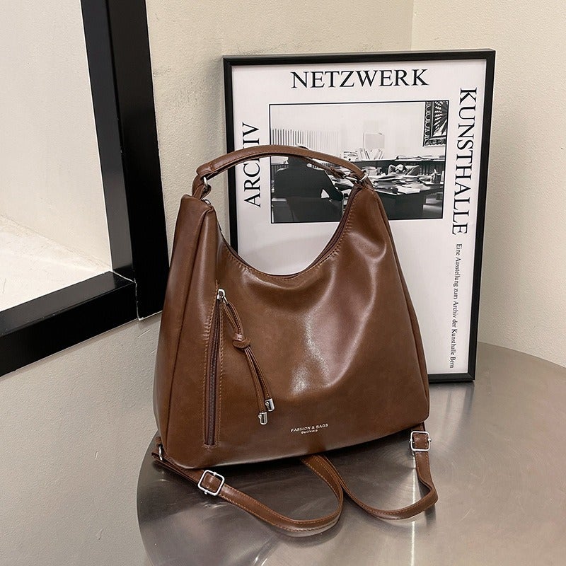 New-style shoulder and crossbody bag, trendy underarm commuter bag, college student’s classroom backpack, tote bag. - Image 3