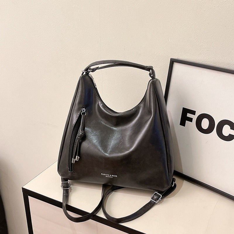 New-style shoulder and crossbody bag, trendy underarm commuter bag, college student’s classroom backpack, tote bag. - Image 4