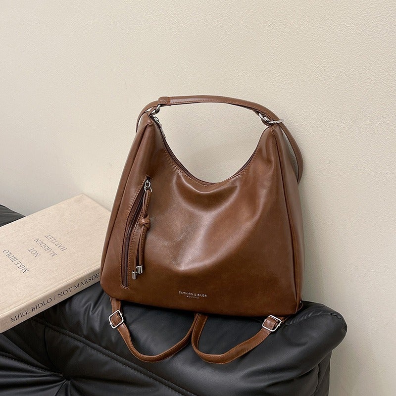 New-style shoulder and crossbody bag, trendy underarm commuter bag, college student’s classroom backpack, tote bag. - Image 5