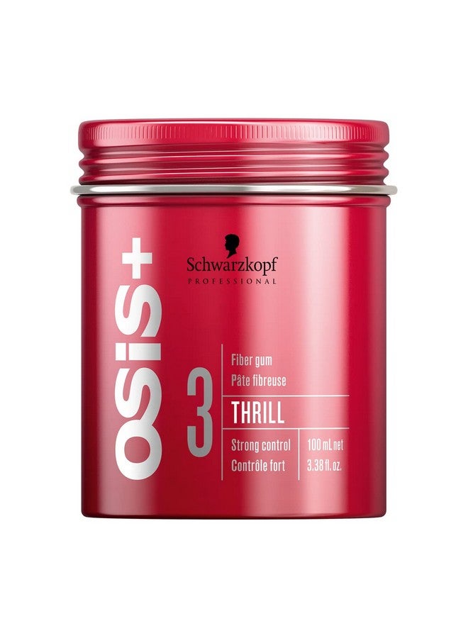 Osis+ Thrill Fibre Gum Medium Hold Flexible Style Control Bendable And Moldable Texturizing Megafibers And Natural Carnauba Wax For Longlasting Separation And Shine 3.38 Oz - Image 1