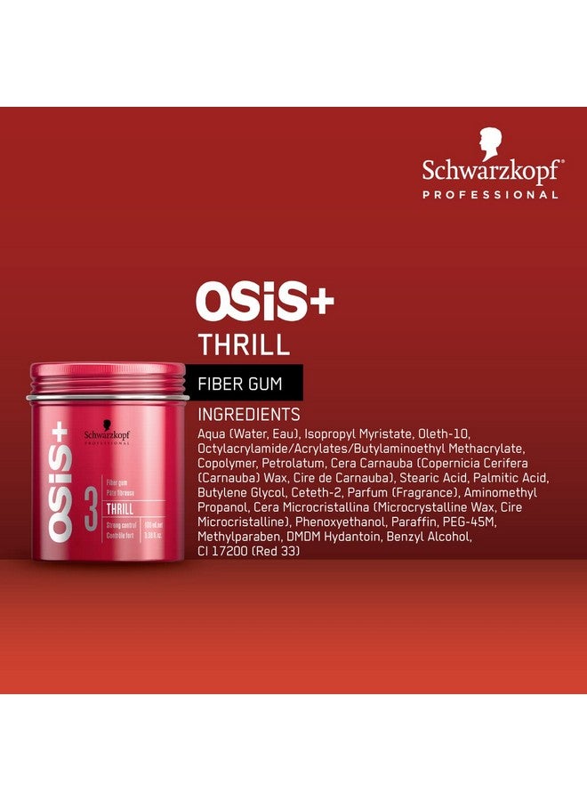 Osis+ Thrill Fibre Gum Medium Hold Flexible Style Control Bendable And Moldable Texturizing Megafibers And Natural Carnauba Wax For Longlasting Separation And Shine 3.38 Oz - Image 5