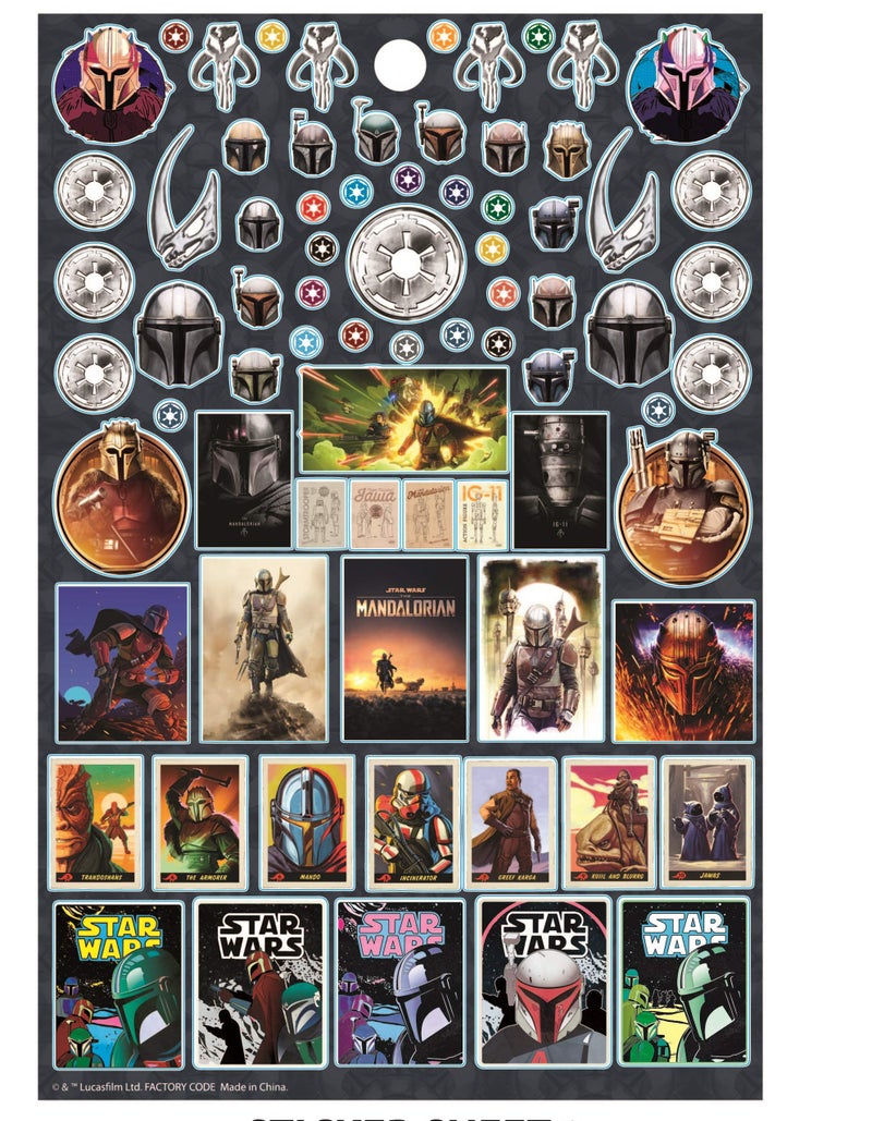 Innovative Designs Baby Yoda Star Wars The Mandalorian Sticker Book Pack - Over 300 Stickers - Image 2