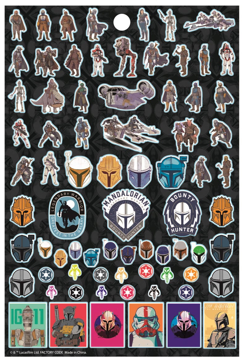 Innovative Designs Baby Yoda Star Wars The Mandalorian Sticker Book Pack - Over 300 Stickers - Image 5