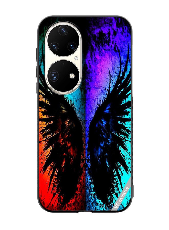 VR CREATIVE Protective Case Cover For Huawei P50 Pro Peace Sign Of Butterfly Design Multicolour - Image 1