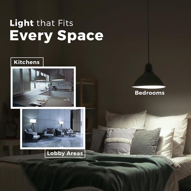 Eveready مصباح LED طوارئ 9 واط، ضوء نهاري بارد (6500 كيلفن)، مصباح قابل لإعادة الشحن مع 3 ساعات من الاحتياطي، مثالي لانقطاع التيار الكهربائي، موفر للطاقة، قاعدة B22، عبوة من 3 - Image 4