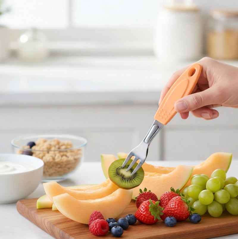 Decent Deluxe Fruit Fork Set of 10 | Stainless Steel Forks | Ergonomic Handle | Mirror Finish | Dessert & Fruit Fork Set For Home, Kitchen, Restaurant, Dishwasher Safe - Image 5