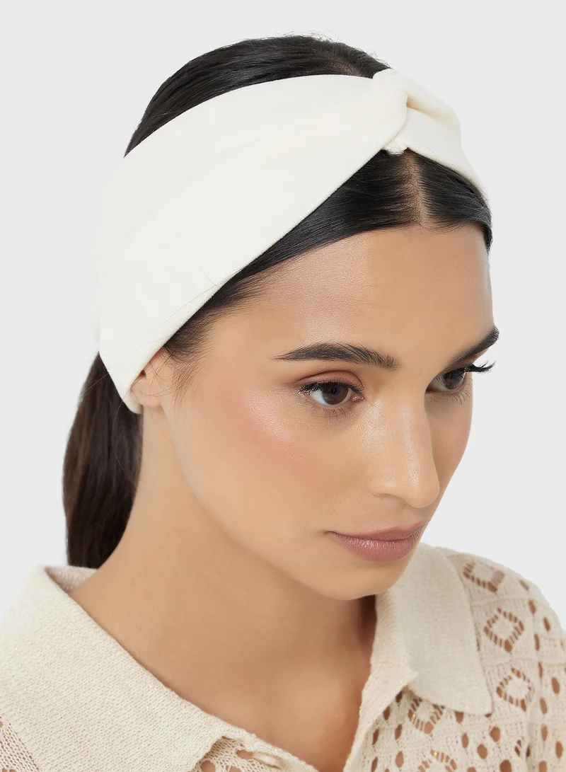 Ginger  Knot Detail Jersey Flat Headband for Women | Best Price UAE
