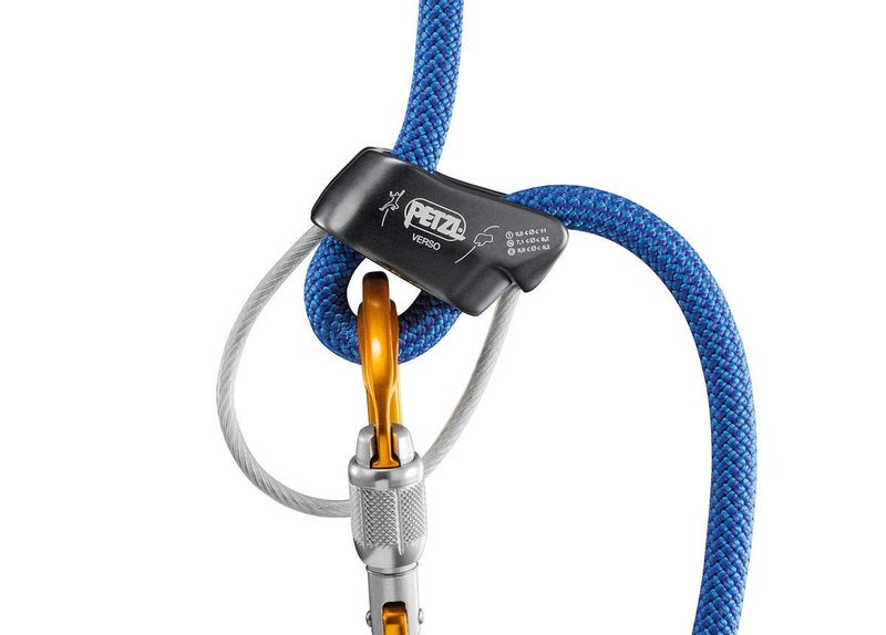 Petzl Verso Belay Device - Compact, Lightweight Belay Device, for One or Two Rope Strands While Climbing or Rappelling - Grey - Image 3