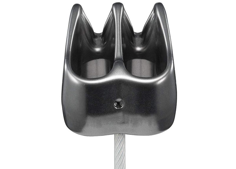 Petzl Verso Belay Device - Compact, Lightweight Belay Device, for One or Two Rope Strands While Climbing or Rappelling - Grey - Image 2