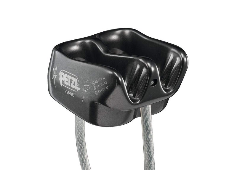 Petzl Verso Belay Device - Compact, Lightweight Belay Device, for One or Two Rope Strands While Climbing or Rappelling - Grey - Image 4