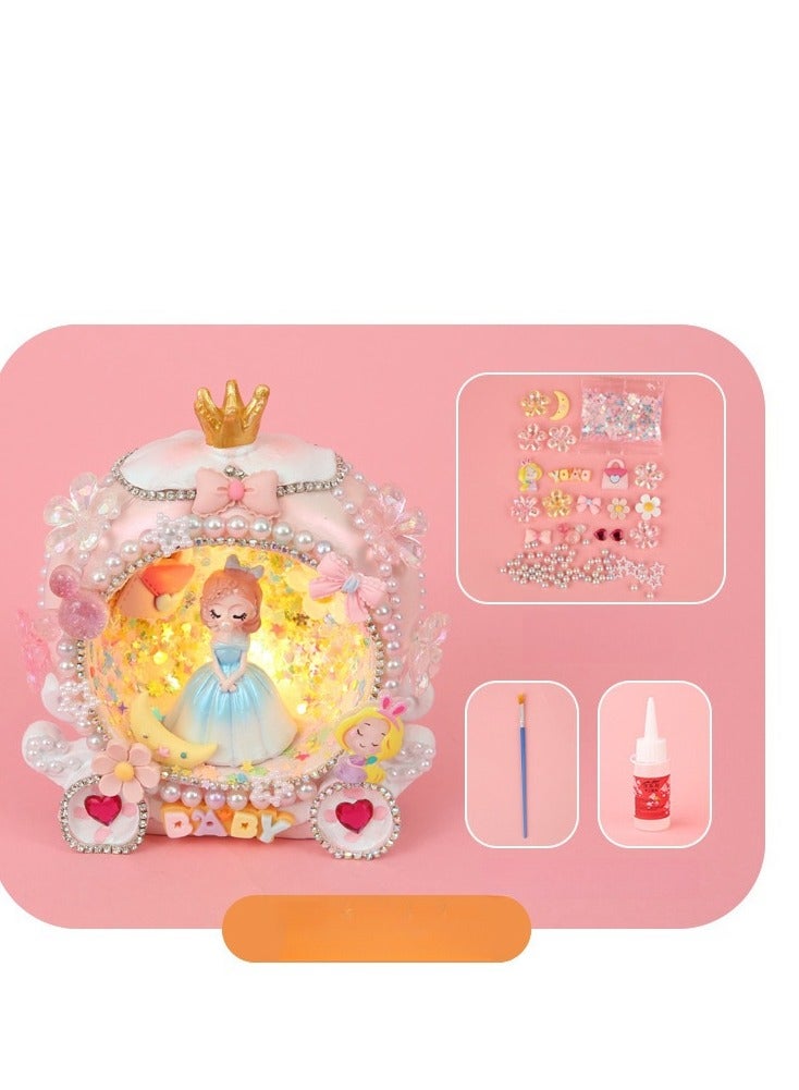Girl's Creative Handmade Material Bag Making Night Light Birthday Gift Toy  - Image 4