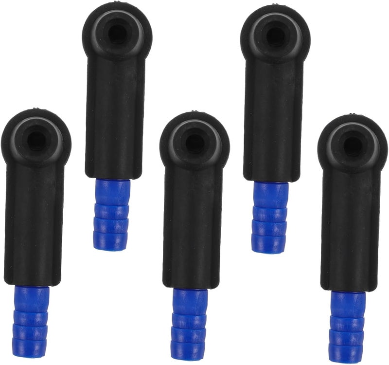 5pcs Car Brake Fluid Exchange Tool Kit Brake Bleeder Connectors for Various Vehicle Models for Fluid Replacement and Maintenance - Image 1