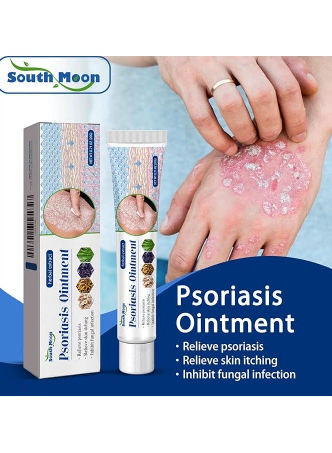 SOUTH MOON Herbal Extract Psoriasis Ointment, Dermatitis And Eczema Pruritus Psoriasis Ointment, Say Goodbye To Scaly Skin, Eczema Relief Ointment, Stops Burning And Itching 20g - Image 2