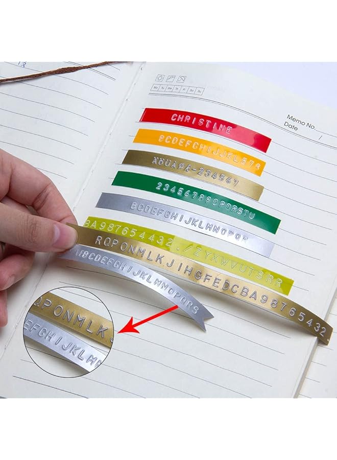 إيروريكس طابعة ملصقات ثلاثية الأبعاد، نموذج صغير من صانعي الملصقات، آلة طباعة الملصقات اليدوية، آلة كاتبة، آلة DIY للعمل المنزلي، أسود مع شريط أسود مجاني وشريط ذهبي - Image 2