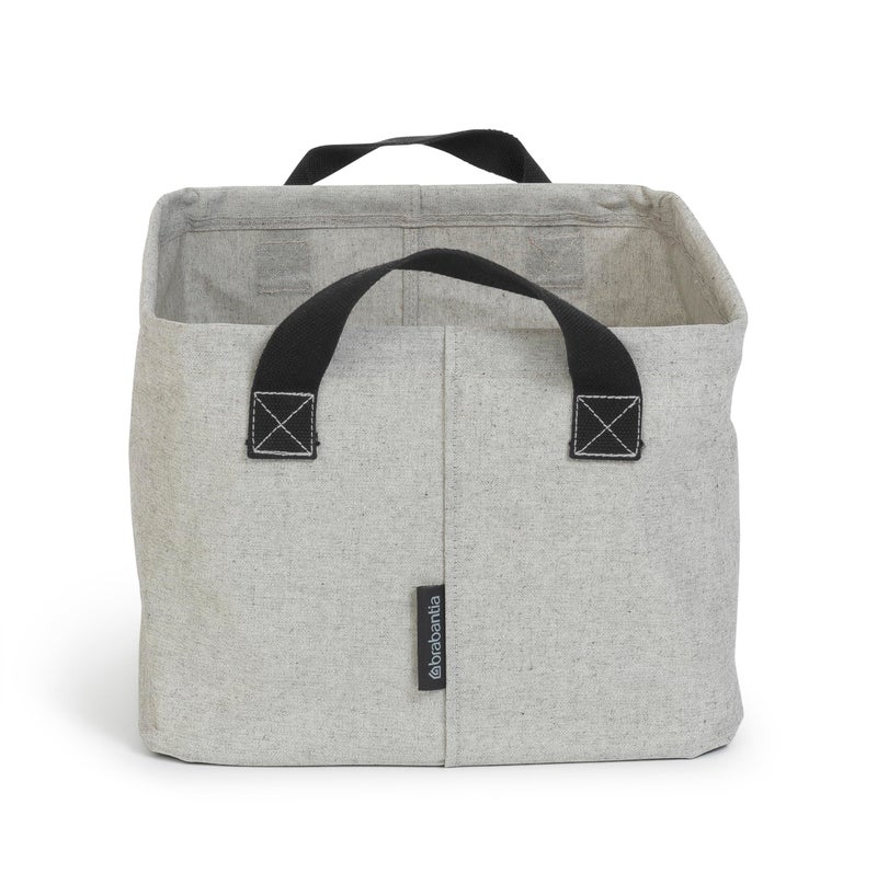 Brabantia - Foldable Laundry Basket - Compact Storage Box - Water Resistant Coating - Multi-Functional - Laundry Hamper - Bathroom - Collapsible - Grey - 9 Gal - Image 4