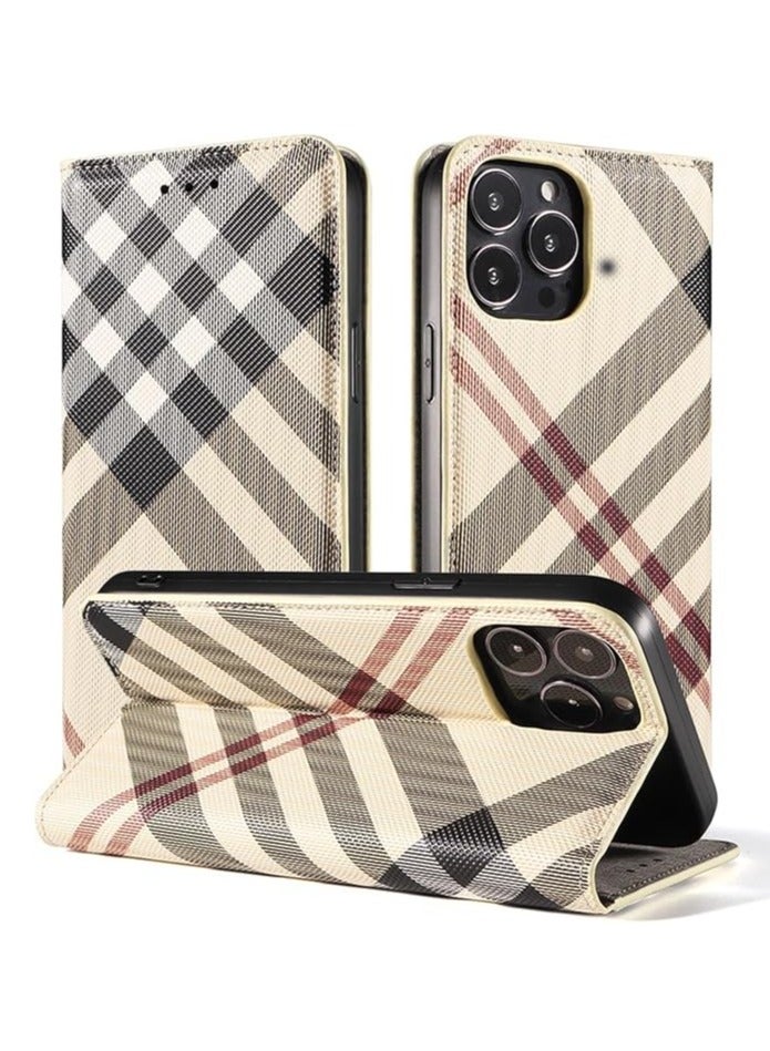 General Wallet Case for iPhone 16ProMax/16Pro/16Plus/16 Card Holder Folio Flap with Hidden Clip, Shockproof, Scratch Resistant, Fingerprint Resistant Case  - Image 1
