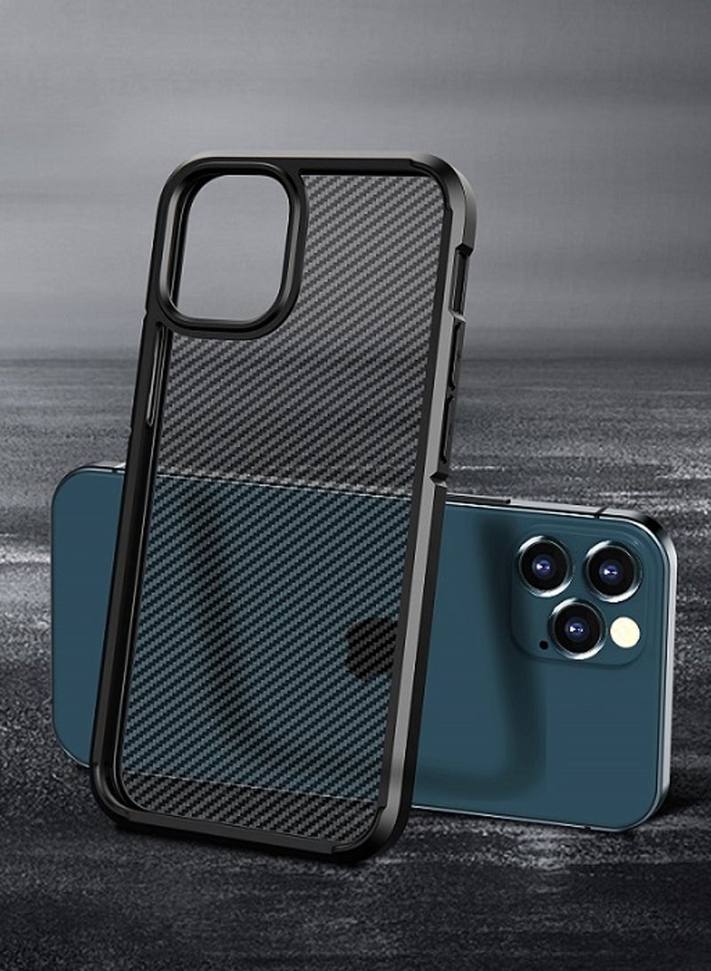 Devia Guardian Series Shockproof Case for iPhone 13 Pro max ( 6.1" ) - Black Carbon Fiber - Image 2