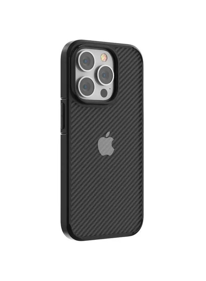 Devia Guardian Series Shockproof Case for iPhone 13 Pro max ( 6.1" ) - Black Carbon Fiber - Image 1