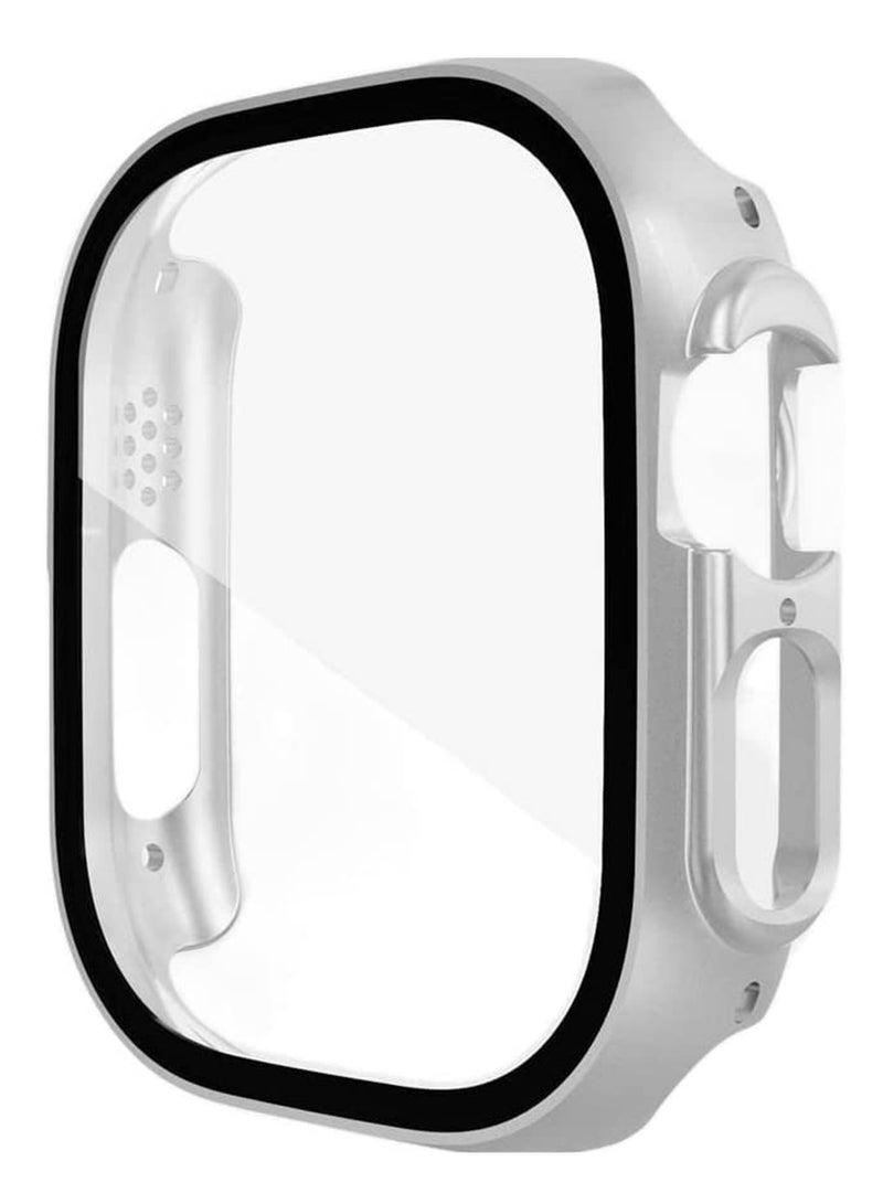 Glass + Cover For Apple Watch case 49mm Accessories All-Around PC Screen Protector Bumper Tempered cover Apple watch Ultra series 8