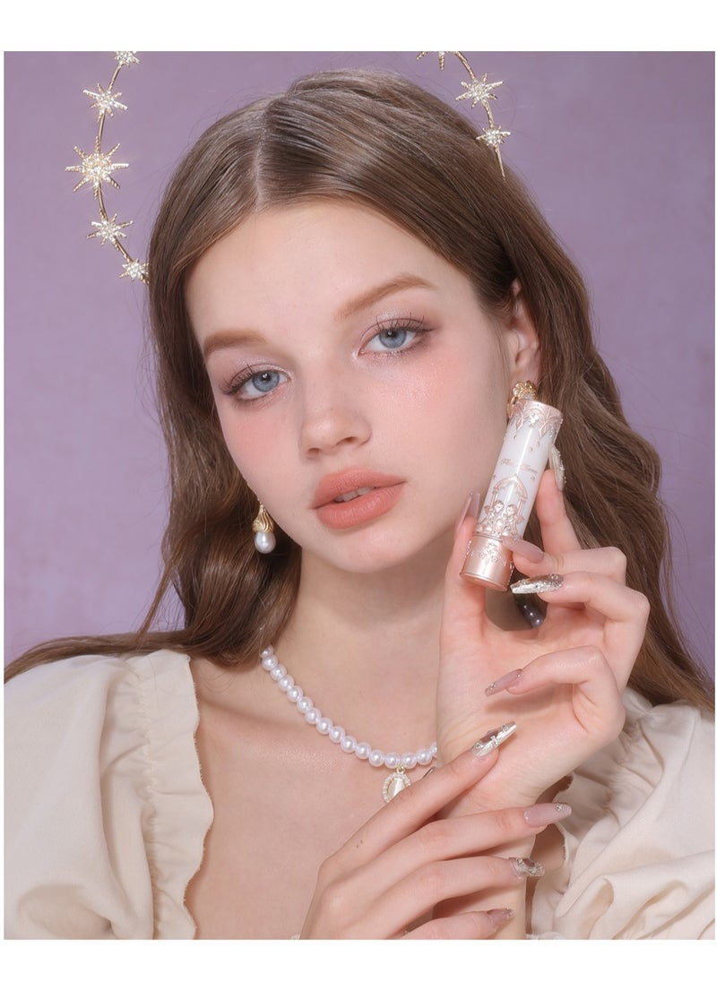 Flower Knows Little A Matte Lipstick - 3.5g, Waterproof, Long-lasting, Matte Finish (C01 Starry Cross – Neutral Peach)  - Image 4