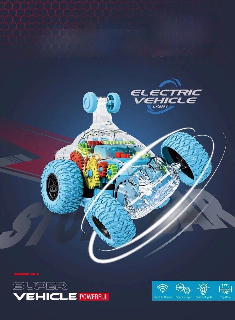 CALL PLAY High Speed Off-road Remote Control Car, Stunt  truck  Glow-up RC Cars with Body Lights ,  Rechargeable Batteries,All Terrain Off-Road Monster Truck,RC CAR Toys for Boys Kids  - Image 2