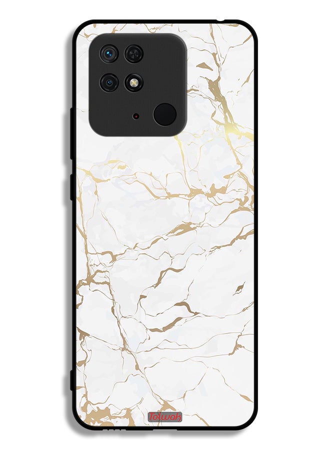 Tolwak Xiaomi Redmi 10C Protective Case Cover Marble Pattern - Image 2