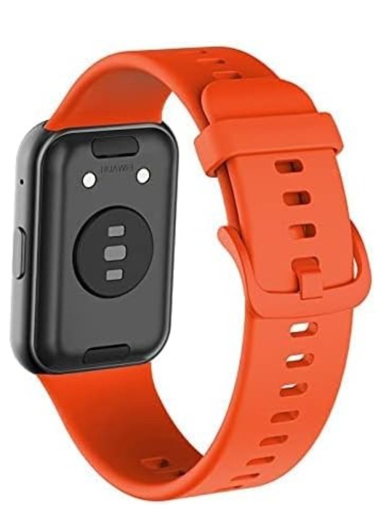 2-In-1 Silicone Watchband Strap With Case For Huawei Watch Fit Band - Image 2