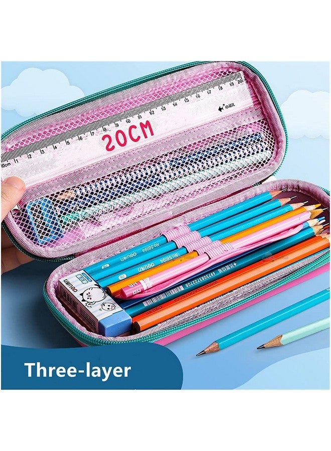 فنبلاست حافظة أقلام متعددة الأغراض بسحاب من فن بلاست، حقيبة أقلام وحقيبة أقلام للوازم المدرسية للأطفال (أرجوانية) - Image 4