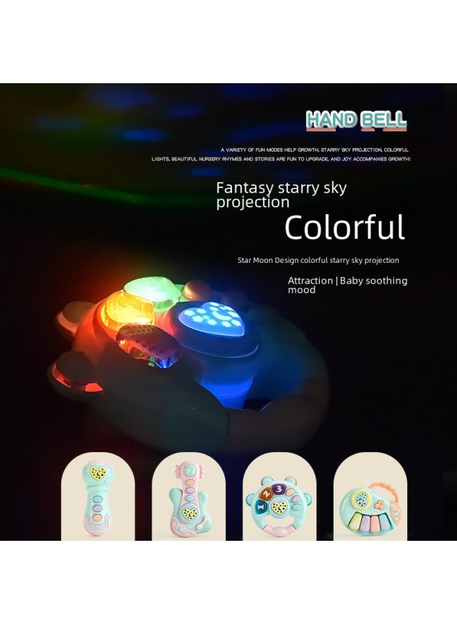 Rocking Bell Toy Baby Bed Bell Rattles Soft Plush Sound Making Toy For Infants Nursery Decoration Entertainment-Color:Musical Hand Drum Green (opp Bag) - Image 3
