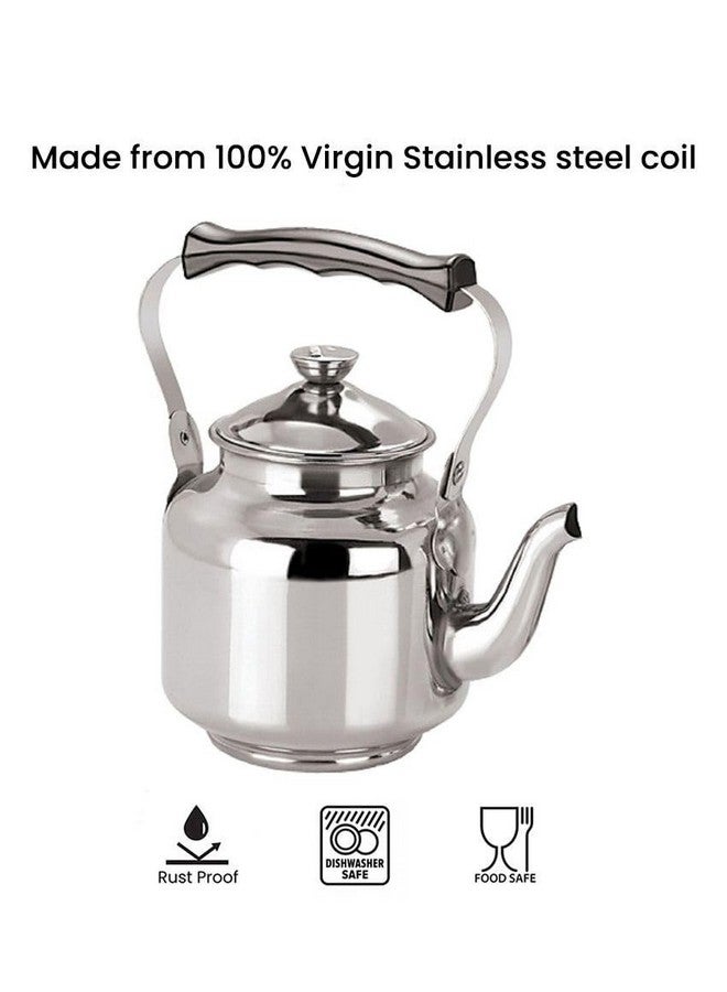 Dynore Stainless Steel Tea Pot/Tea Kettle Mirror Finish- 800 ml - Image 5
