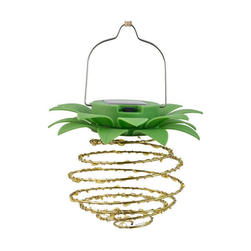 Iron Pineapple Solar Light Copper Wire String Light for Garden Landscape Hanging Ambient Lamp - Image 3