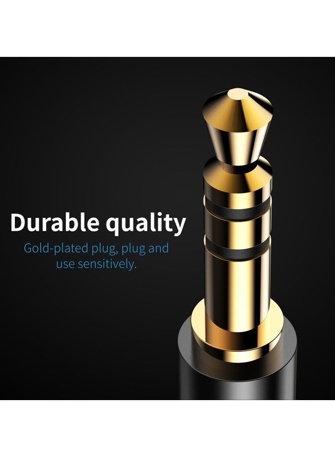 بيسوس كابل مقبس صوت Aux بطول 3.93 قدم USB من النوع C إلى 3.5 ملم سلك ستيريو لسماعات الرأس متوافق مع iPad Pro 2018 Google Pixel 2 3 XL Samsung Galaxy S21 S20 Ultra Note 20 10 Plus - Image 4