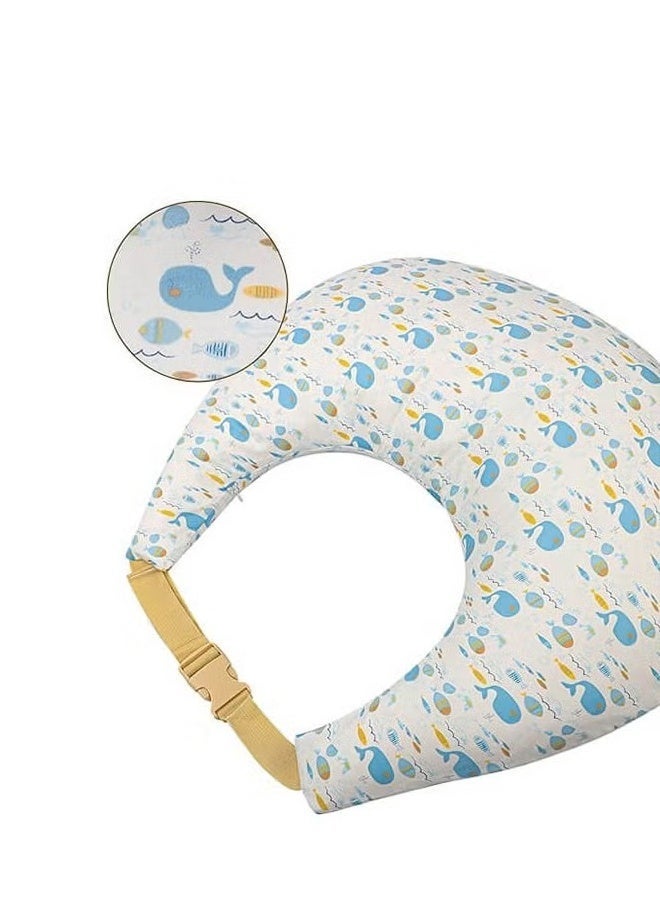 youni Nursing Pillow for Breastfeeding, Multi-Functional Original Plus Size Breastfeeding Pillows Give Mom and Baby More Support, with Adjustable Waist Strap and Removable Cotton Cover - Image 3