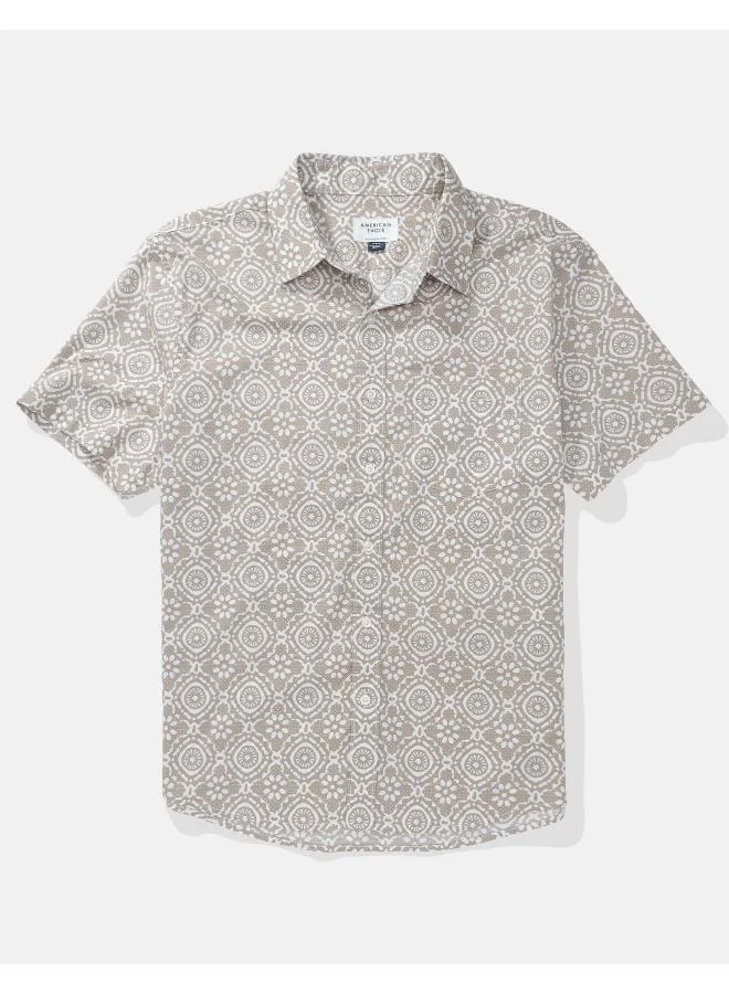 امريكان ايجل قميص بأزرار مطبوع للمسبح