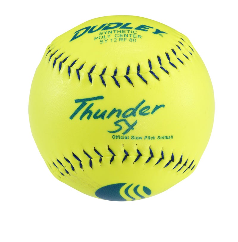 Dudley Usssa Thunder Sy Slowpitch Classic M Stamp Softball - 12 Pack - Image 1