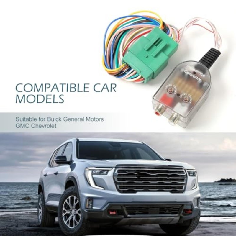 1 PC Add A Subwoofer Amplifier Wire Harness, Radio System Subwoofer Amplifier Adapter, Modified Radio High to Low Amplifier Connector, Compatible with Chevrolet GMC, Buick Multicolored - Image 5