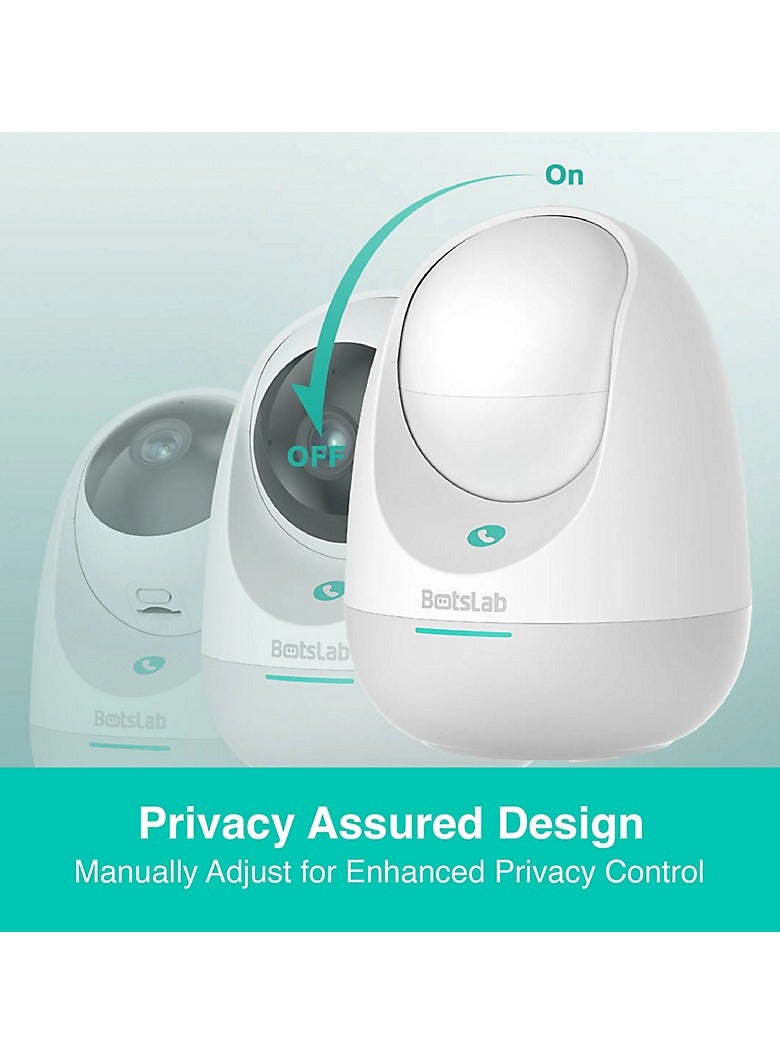 بوتسلاب كاميرا Botslab الذكية الداخلية 2E C213، اتصال واي فاي، كشف الحركة والأشخاص، تعمل مع Alexa وGoogle - Image 4
