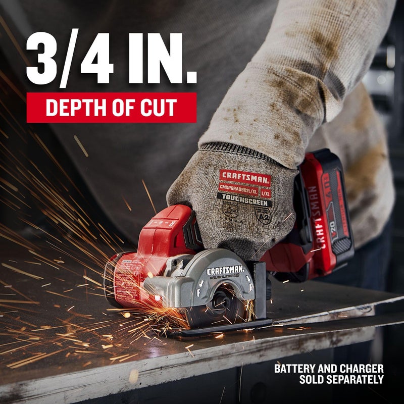CRAFTSMAN V20 3 Inch Cordless Cut-Off Tool with Forward and Reverse Functions, Bare Tool Only (CMCM300B) - Image 3
