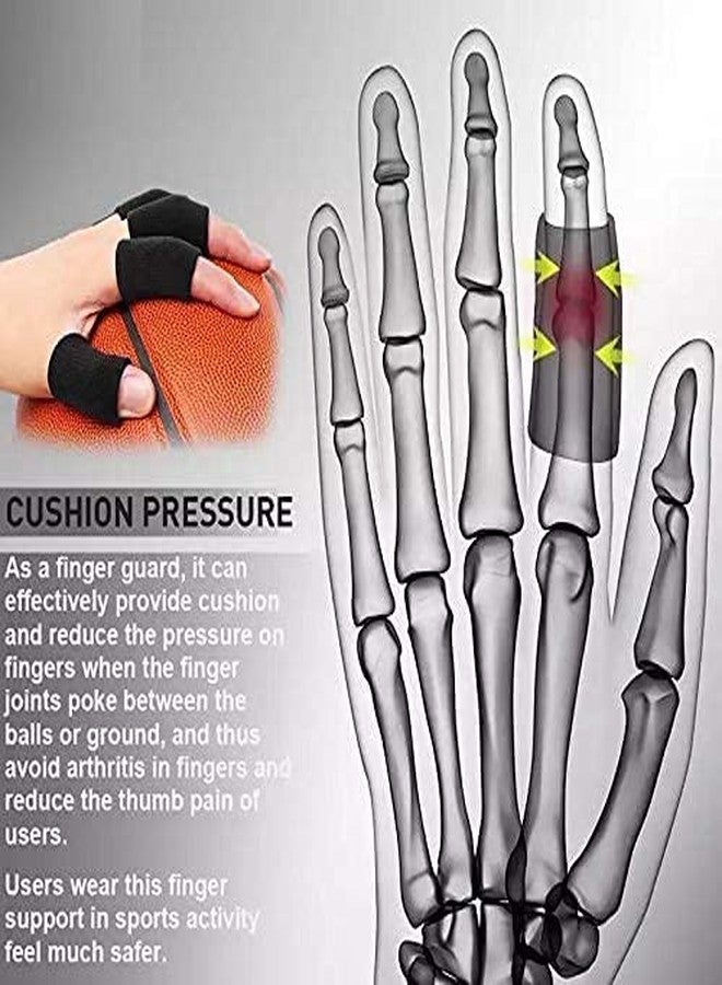 JOINTCOMFO Sira Adjustable Pain Relief & Sleeve Protector Finger Support, Pain Arthritis Swelling Elastic Compression Protector Support All Sports and Cycling or GYM (Blue 10Pcs) - Image 4
