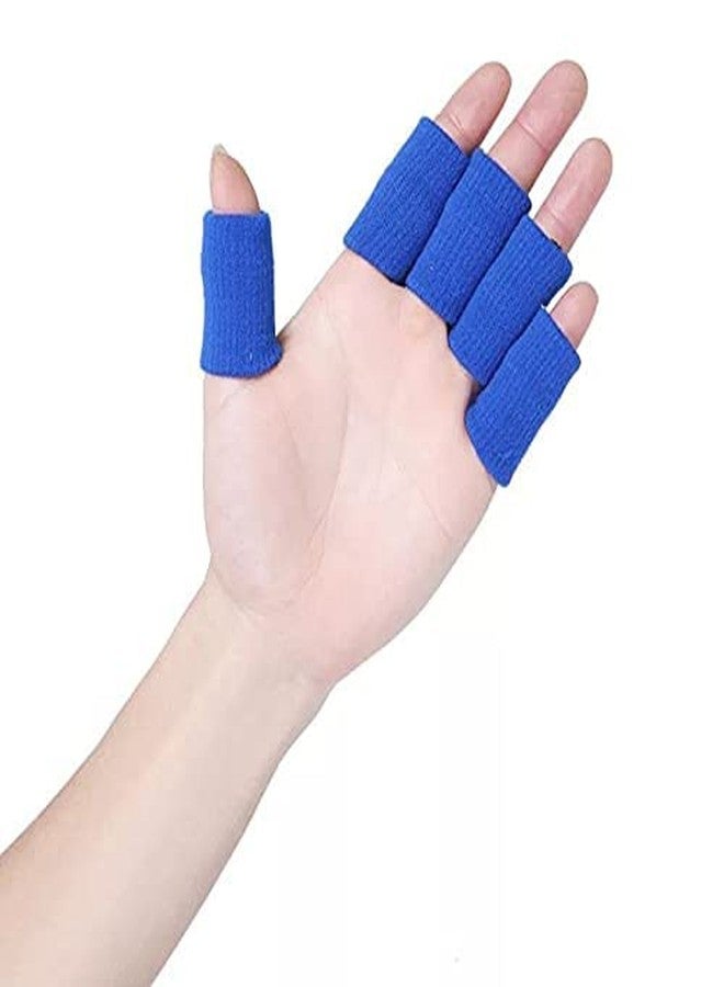 JOINTCOMFO Sira Adjustable Pain Relief & Sleeve Protector Finger Support, Pain Arthritis Swelling Elastic Compression Protector Support All Sports and Cycling or GYM (Blue 10Pcs) - Image 2