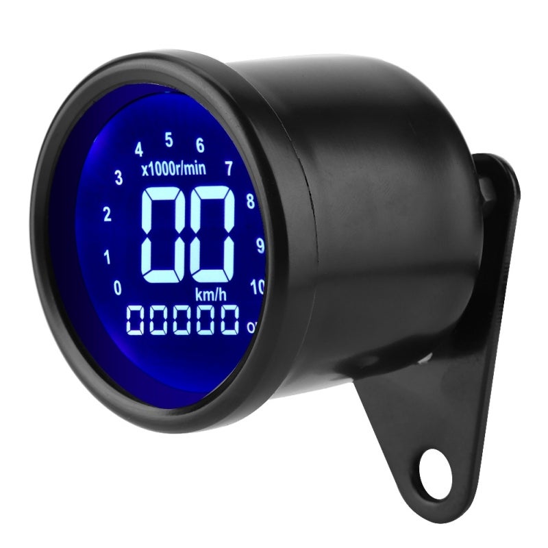 Universal Motorcycle Speedometer: 12V Digital LCD Display, Tachometer Odometer Combo - Waterproof Aluminium Alloy Shell, Anti-Dazzle 7-Color Backlight for Motorcycle Riders - Image 3