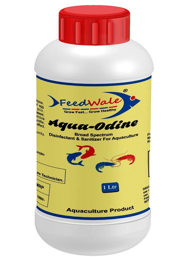 FeedWale Aqua-Odine Iodine Broad Spectrum Disinfectant & Sanitizer for Pond Water Fish Aquaculture - Image 1